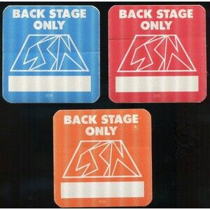 Vintage 1982 Crosby Stills Nash Concert Backstage Pass Lot of 3